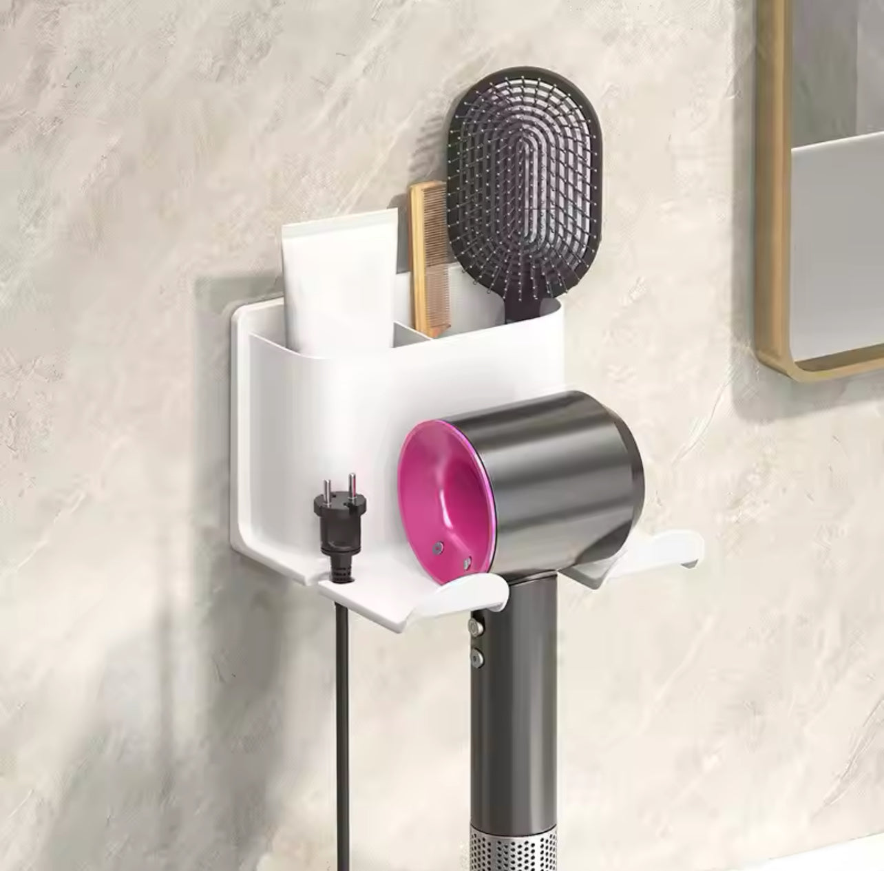 Wall Mounted Hair Dryer Holder